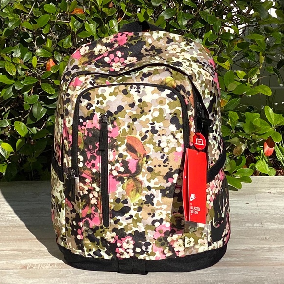 Nike All Access Soleday 2.0 Backpack Green Flowers - Picture 2 of 8